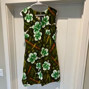 Vintage Floral Sleeveless Dress